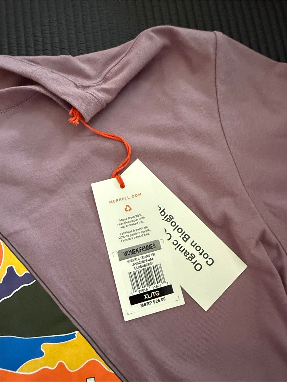 Merrell Women's Pink 'Hike On' Graphic Short Sleeve Tee - Picture 2 of 4